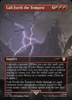 Call Forth the Tempest - Surge Foil Extended Art LTC NM MTG - Image 1