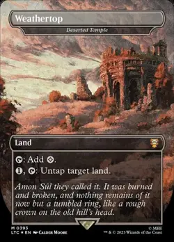 Deserted Temple "Weathertop" - Surge Foil Extended Art LTC LP MTG - Image 1