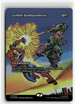 Goblin Bombardment Borderless FOIL - Marvel Eternal-Legal MTG NM - Image 1