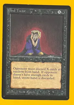 MTG MIND TWIST Beta (OldManMTG 012-223) - Image 1