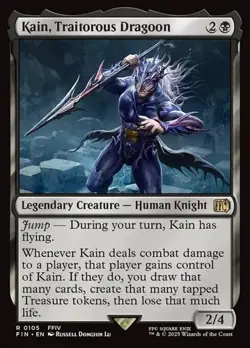 Kain, Traitorous Dragoon - Foil FIN NM MTG - Image 1