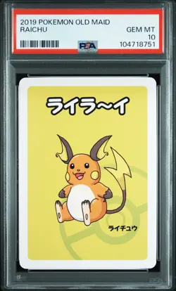 2019 POKEMON OLD MAID RAICHU PSA 10 - Image 1
