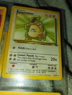 Kangaskhan 1st Edition 21/64 Jungle Rare Non Holo WOTC Vintage Pokemon TCG MP+ - Image 3