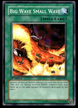 Big Wave Small Wave Structure Deck: Fury from the Deep SD4-EN025 MP YuGiOh TCG | - Image 1