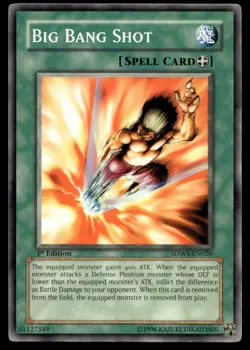 Big Bang Shot Structure Deck: Warriors' Strike SDWS-EN026 MP YuGiOh TCG | Buy 10 - Image 1