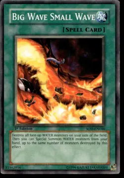 Big Wave Small Wave Soul of the Duelist SOD-EN046 MP YuGiOh TCG | Buy 10 Get 10 - Image 1