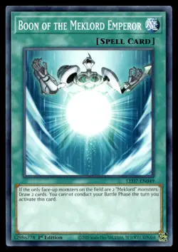 Boon of the Meklord Emperor Legendary Duelists: Rage of Ra LED7-EN049 MP YuGiOh - Image 1
