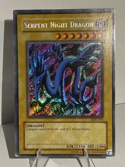 Yugioh Serpent Night Dragon MRL-103 Secret Rare OG Print - MP/LP - Holo Bleed 🩸 - Image 1