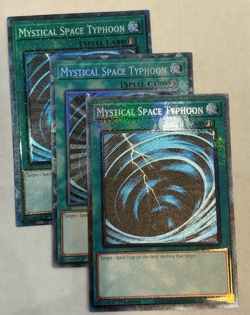YUGIOH-3x- Mystical Space Typhoon - RA02-EN048 - Collector's Rare - (PLAYSET) - Image 1