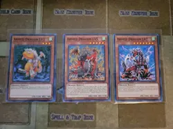 YUGIOH ARMED DRAGON LV3 + LV5 + LV7 OP15 COMMON UNLIMITED ED NM - Image 1
