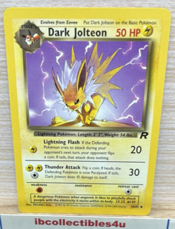 Pokemon Card - Dark Jolteon Team Rocket 38/82 Uncommon Vintage 2000 Wotc NM - Image 1