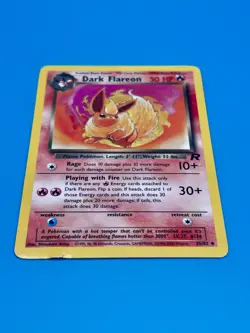Dark Flareon Pokemon Card - Team Rocket Set 35/82 Vintage 2000 TCG - Image 3