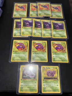 Pokemon 14 Card Lot Vintage Fossil 1st Edition! Zulbat Grimer Weezing - Image 1