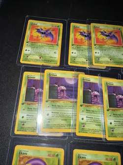 Pokemon 14 Card Lot Vintage Fossil 1st Edition! Zulbat Grimer Weezing - Image 2