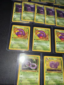 Pokemon 14 Card Lot Vintage Fossil 1st Edition! Zulbat Grimer Weezing - Image 4