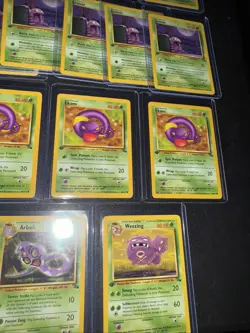 Pokemon 14 Card Lot Vintage Fossil 1st Edition! Zulbat Grimer Weezing - Image 5