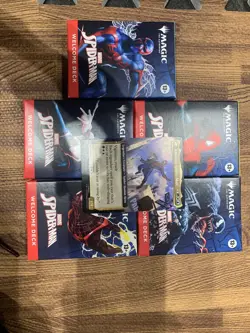 Mtg NYCC SPIDER-MAN WELCOME DECK SET OF 9 WITH 7 PROMO CARDS see description - Image 1
