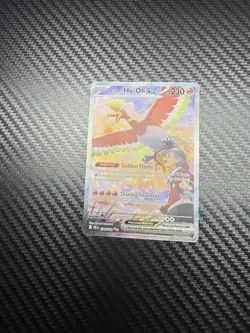 Pokemon TCG Ethan's Ho-Oh EX Card 230/182 Full Art Holo Sv: Destined Rivals - Image 1