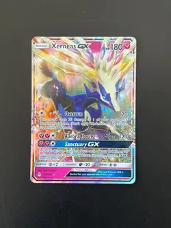 Xerneas GX 90/131 SM Forbidden Light Ultra Rare Holo Pokemon Card PC - Image 1