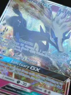 Xerneas GX 90/131 SM Forbidden Light Ultra Rare Holo Pokemon Card PC - Image 3