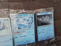 8 full set Pokemon Card Snowflake Stamp 2024 Holiday Calendar Art v sealed Cards - Image 5