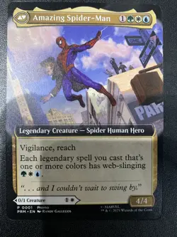 MAGIC THE GATHERING NYCC 2025 EXCLUSIVE AMAZING SPIDER-MAN PROMO CARD NM - Image 1