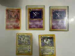 Pokemon TCG Fossil Card Lot. Lot Of 5. - Image 1