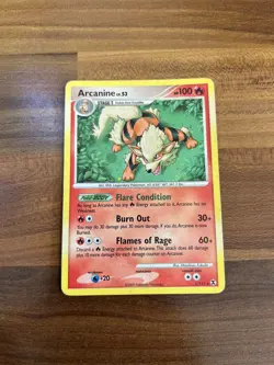 Arcanine 1/111 Holo Platinum Rising Rivals Pokemon TCG Card (CE) - Image 1