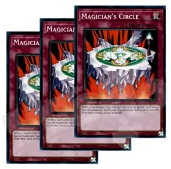 Yugioh - Magician's Circle x 3 - NM - Plus Free Holographic Card - Image 1
