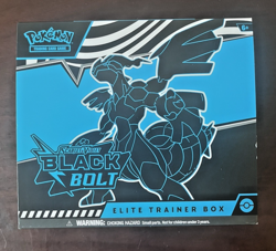 POKEMON TCG - Black Bolt Elite Trainer Box- OPENED WITH 2 Sealed Card Packs - Image 1