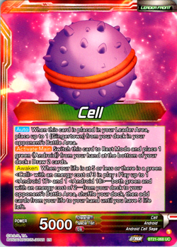 Dragon Ball Super Card Game Cell The Greatest Threat to Mankind Foil Card BT21 - Image 2