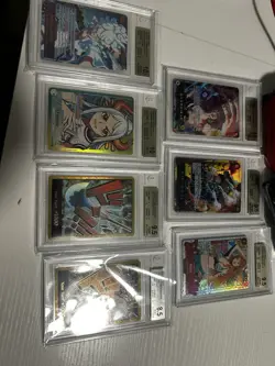 One Piece TCG Lot 7 BGS Slabs - Graded Card Collection - Beckett Certified OP - Image 1