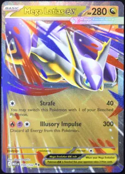 Pokemon TCG Mega Latias ex 100/132 2025 Mega Evolution Double Rare Card - NM - Image 1
