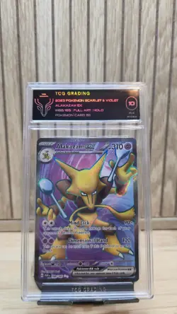 Alakazam EX 188/165 SV151 TCG Grading 10 GEM MINT | Full Art Holo Pokemon Card - Image 1