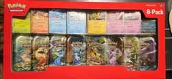 Pokemon TCG Prismatic Evolutions Costco 8 Mini-Tin Bundle w/ Promo Cards NEW - Image 1