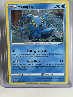 Manaphy SWSH275 Cosmos Holo Black Star Promo Pokemon Card - Image 1