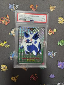 Pokemon Card Carddass Vending Gengar #094 Prism Bandai Japanese Green PSA 9 - Image 1