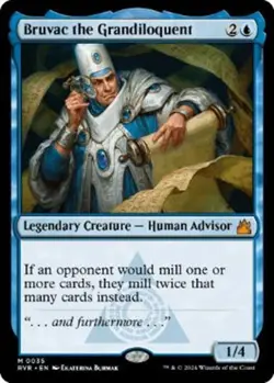 Bruvac the Grandiloquent Foil NM/PACK-FRESH RVR *Slye's Magic Shoppe* - Image 1