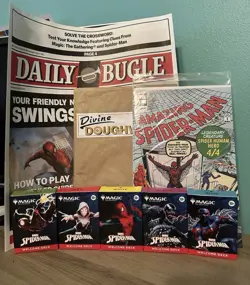 SDCC 2025 Magic The Gathering Spider-Man 5 Starter Welcome Decks & Playmats MTG - Image 1