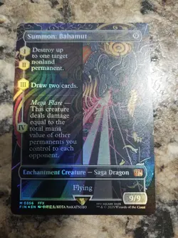 Summon: Bahamut (Borderless) Final Fantasy Foil - Image 1