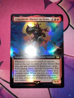 Gilgamesh, Master-at-Arms (Extended Art) Final Fantasy Foil 0461 Rare MTG FIN NM - Image 2