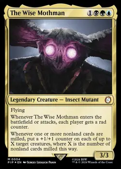 MTG Fallout *FOIL* M The Wise Mothman #0004 - Image 1