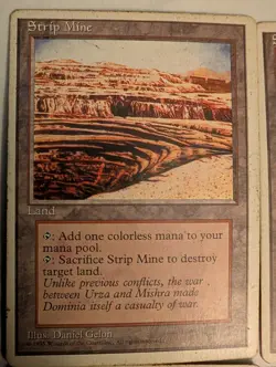 Magic the Gathering Strip Mine 4th Edition Wizards of the Coast - Set of 4 - Image 4