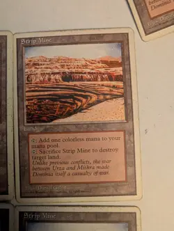 Magic the Gathering Strip Mine 4th Edition Wizards of the Coast - Set of 4 - Image 5