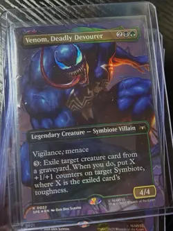 Venom, Deadly Devourer (Borderless Foil) Marvel's Spider-Man Magic The Gathering - Image 1