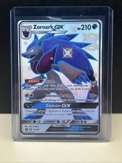 Pokemon TCG Zoroark GX Hidden Fates 77a/73 Shiny Holo Secret Rare NM - Image 1