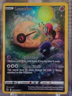 Pokemon Lunatone - GG11/GG70 - Crown Zenith EN - Full Art - Near Mint - Image 1