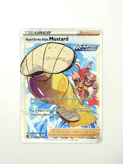 Rapid Strike Style Mustard TG27 2023 Pokemon Brilliant Stars Trainer Gallery NM+ - Image 1