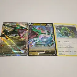 Pokemon Rayquaza EX 85/124 Holo Dragons Exalted LP, Crown zenith, M24 promo 3 - Image 1
