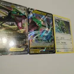 Pokemon Rayquaza EX 85/124 Holo Dragons Exalted LP, Crown zenith, M24 promo 3 - Image 4